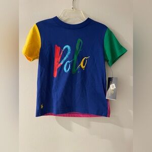 Ralph Lauren Polo Kids Multicolor Graphic Tee size 2T